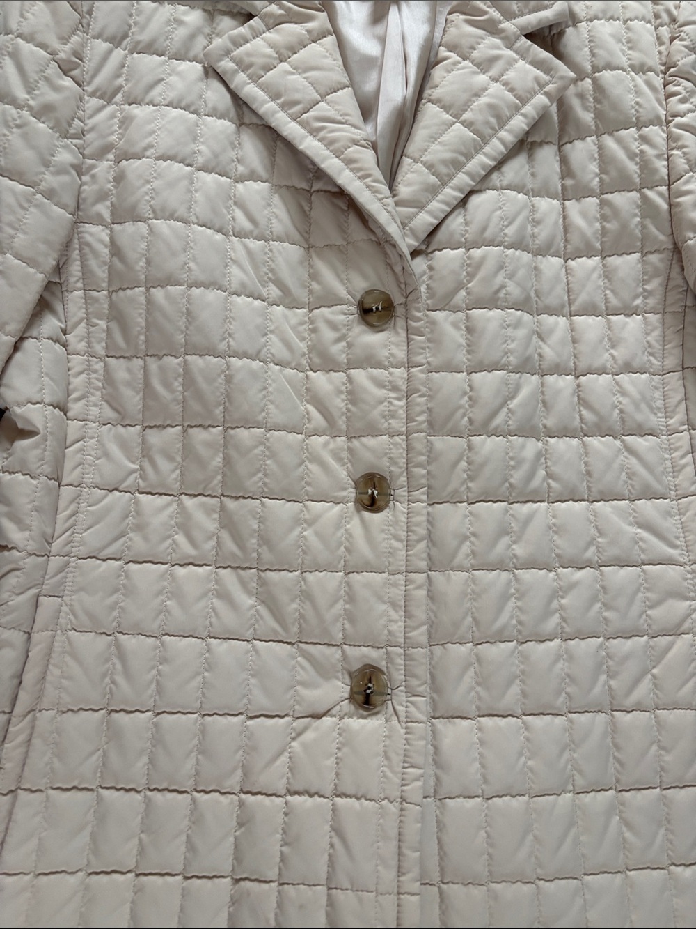 Talbots Quilted Button-Front Puffer Jacket - Picture 3 of 14